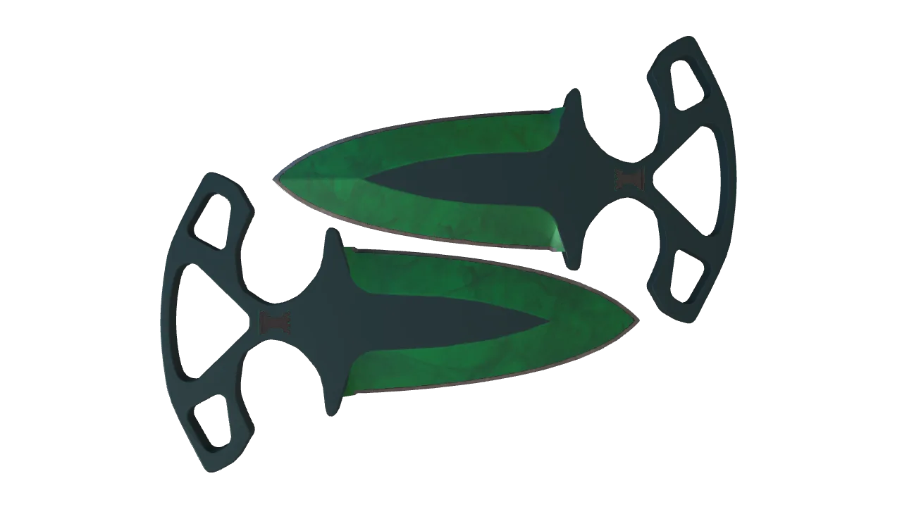 Shadow Daggers | Gamma Doppler (Emerald) seed #274, back