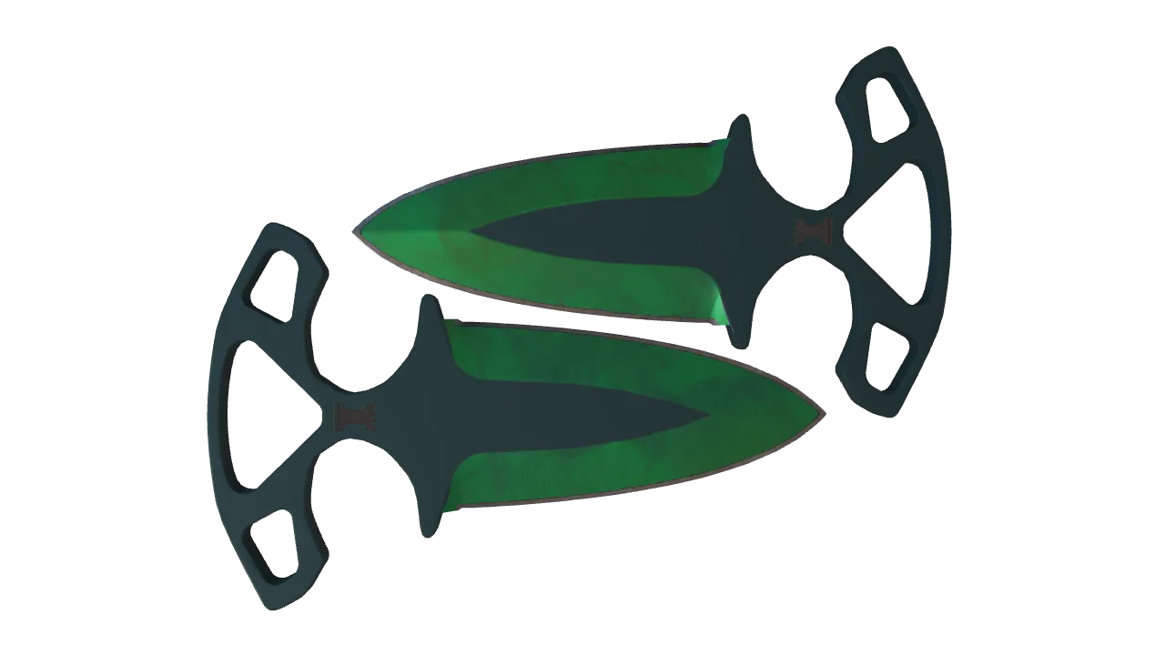 Shadow Daggers | Gamma Doppler (Emerald) seed #278, back