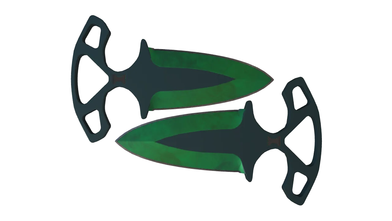 Shadow Daggers | Gamma Doppler (Emerald) seed #283, front