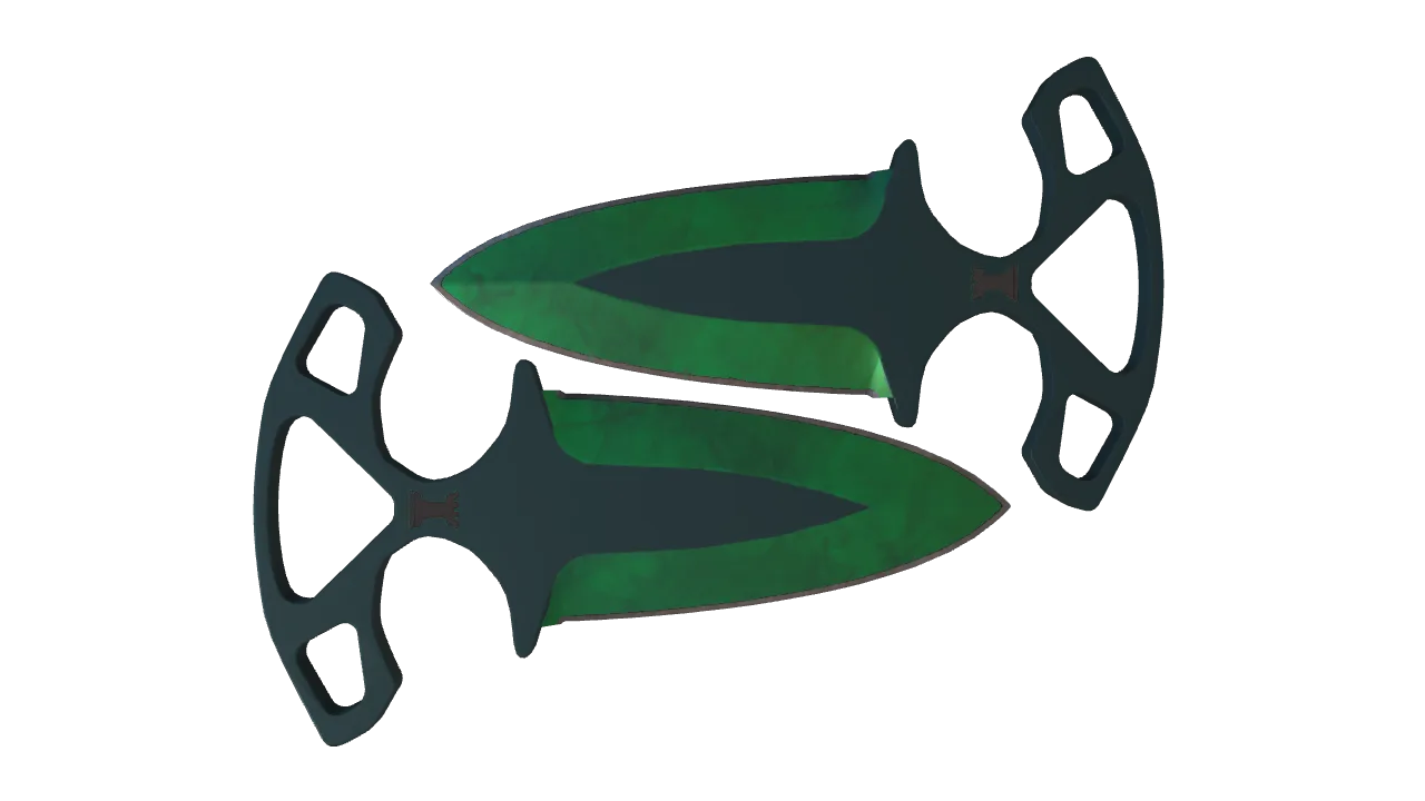Shadow Daggers | Gamma Doppler (Emerald) seed #287, back