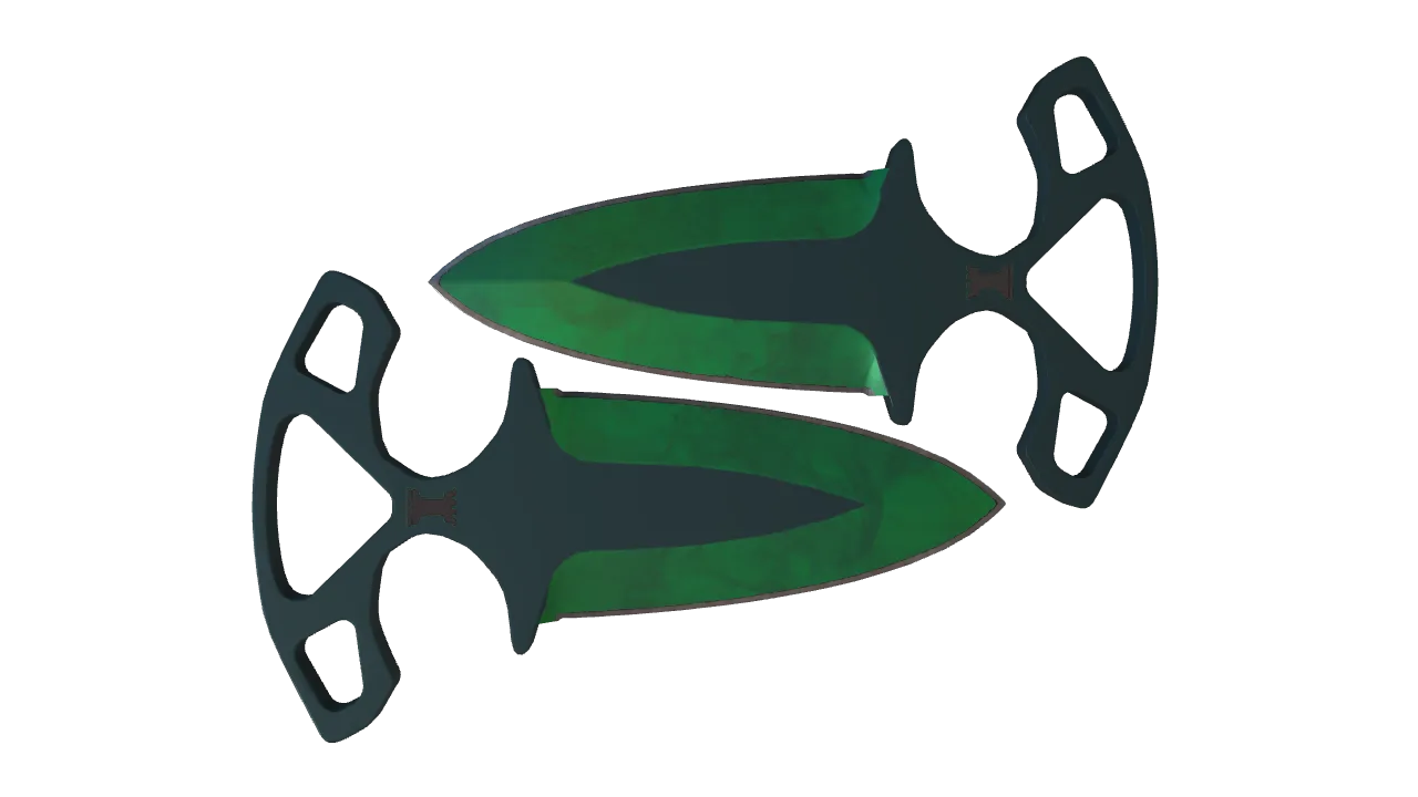 Shadow Daggers | Gamma Doppler (Emerald) seed #289, back