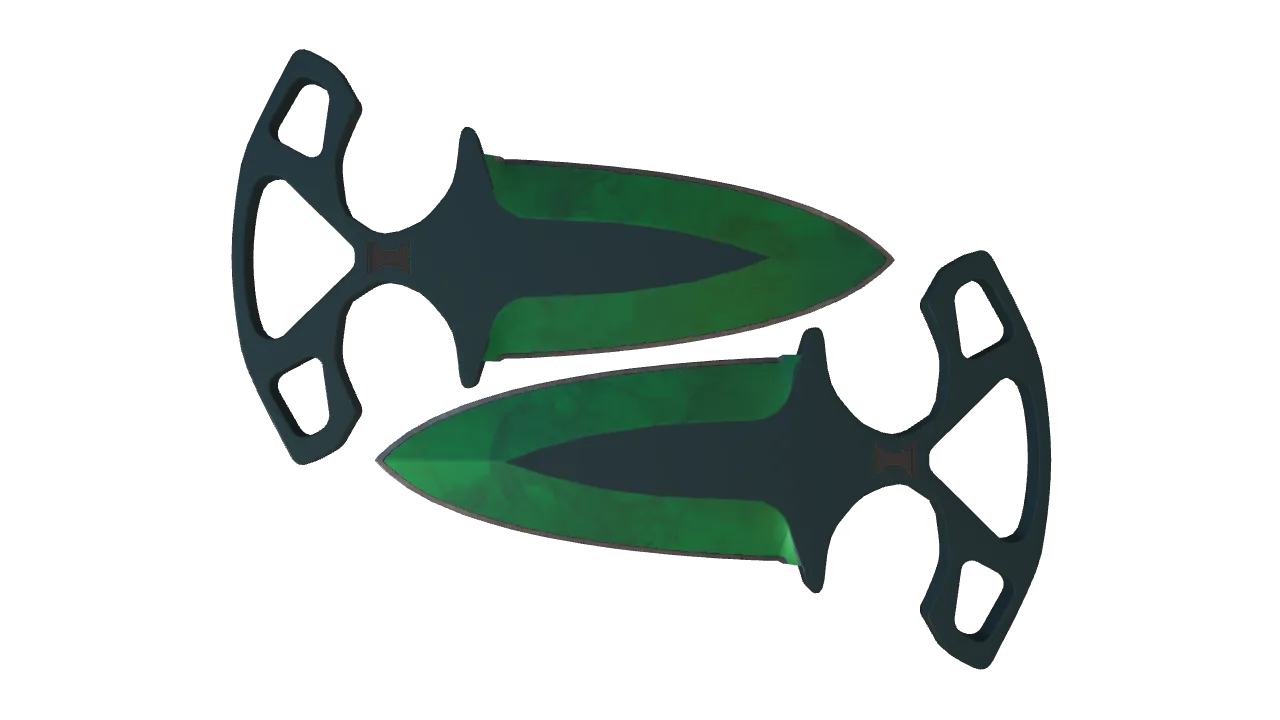 Shadow Daggers | Gamma Doppler (Emerald) seed #289, front