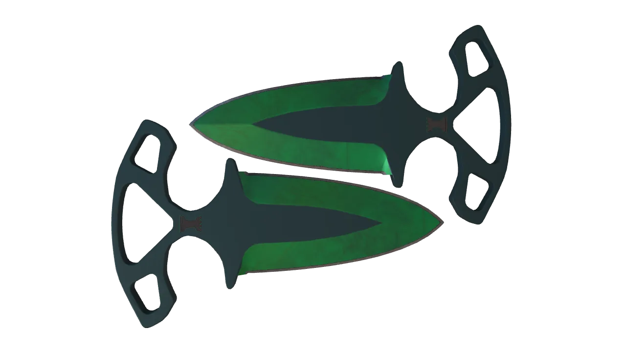 Shadow Daggers | Gamma Doppler (Emerald) seed #30, back