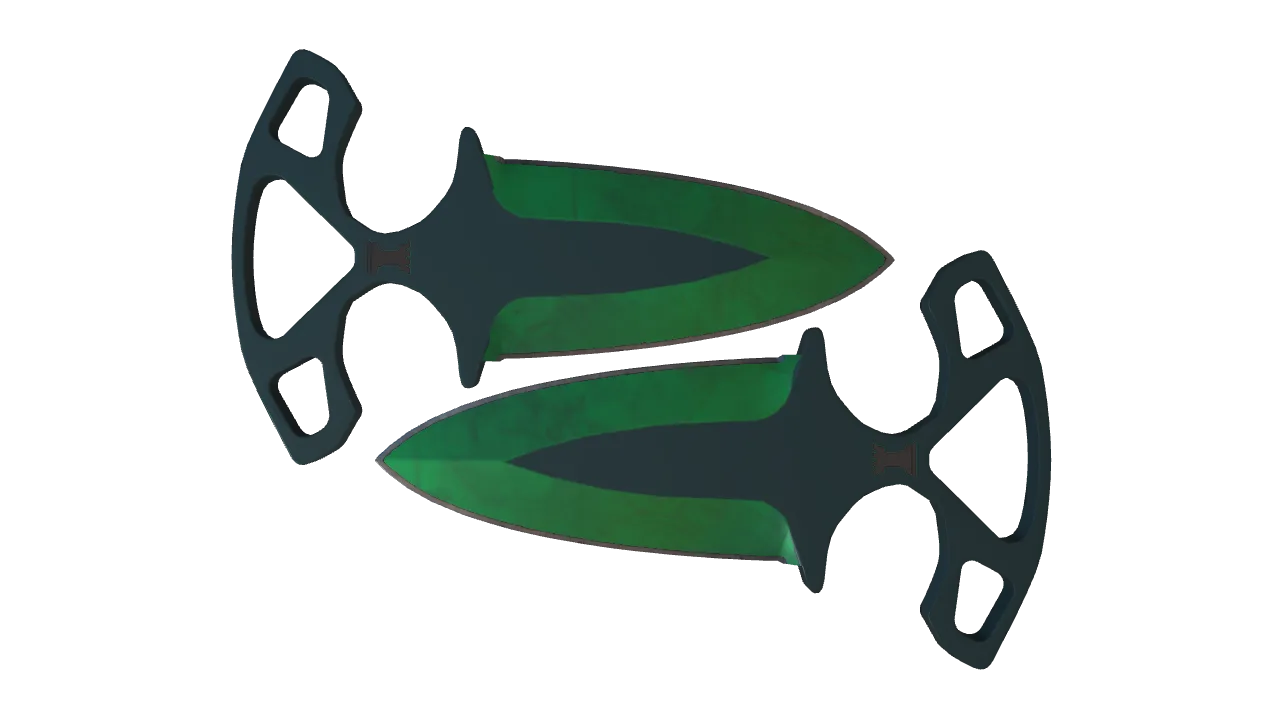 Shadow Daggers | Gamma Doppler (Emerald) seed #30, front