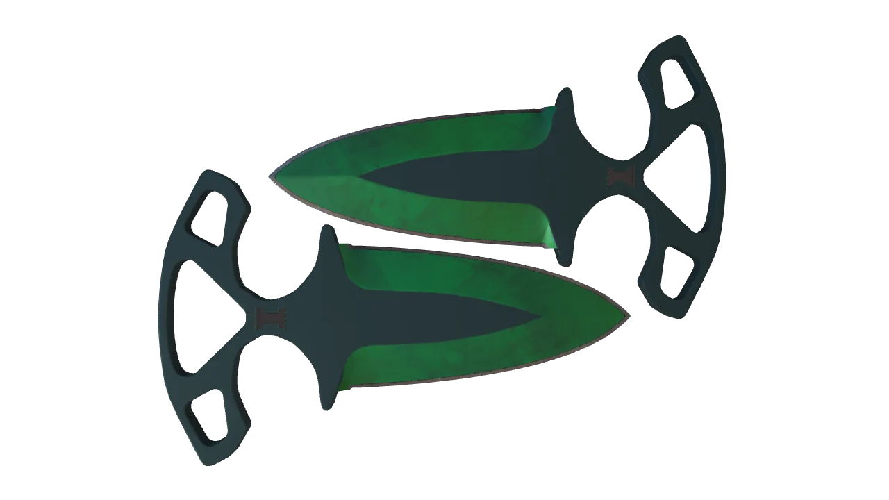 Shadow Daggers | Gamma Doppler (Emerald) seed #307, back