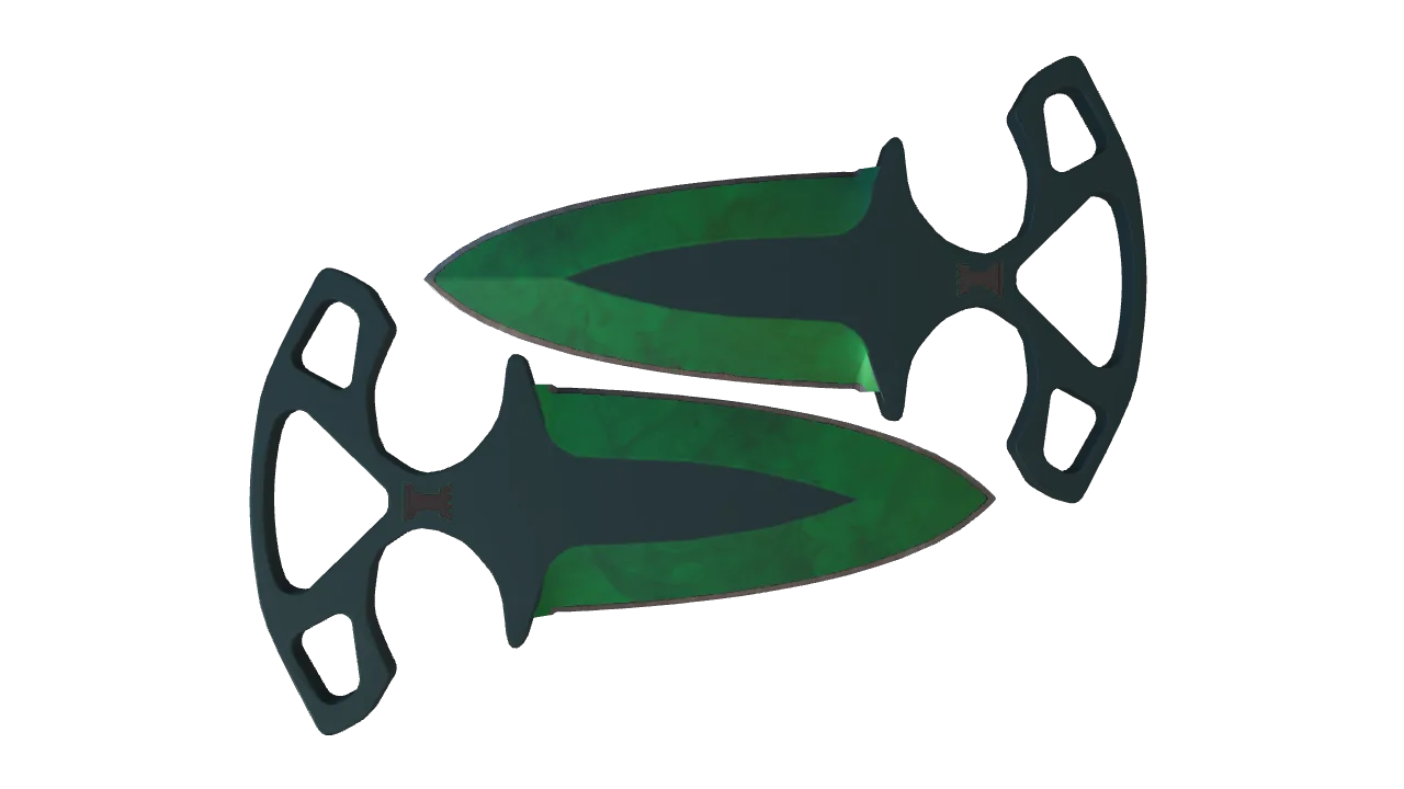 Shadow Daggers | Gamma Doppler (Emerald) seed #329, back