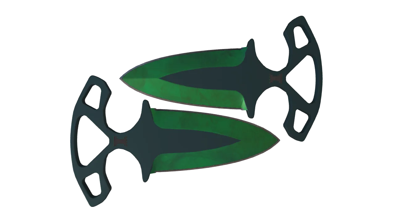 Shadow Daggers | Gamma Doppler (Emerald) seed #331, back