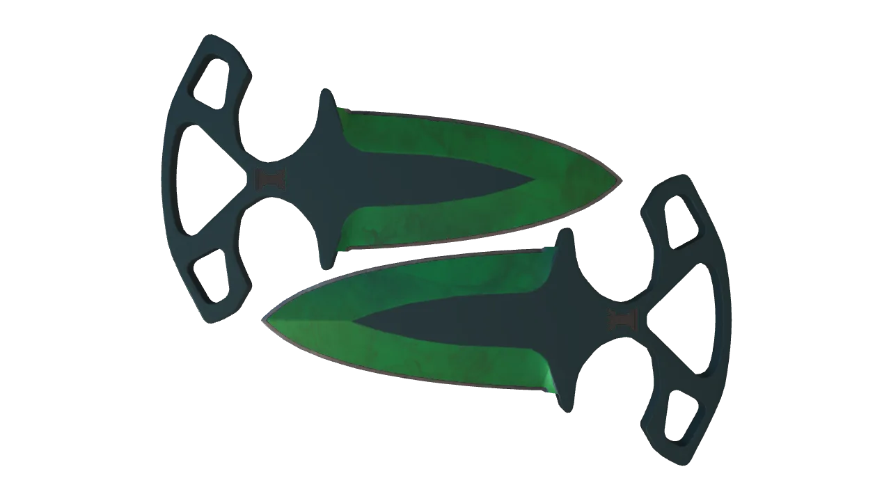 Shadow Daggers | Gamma Doppler (Emerald) seed #331, front