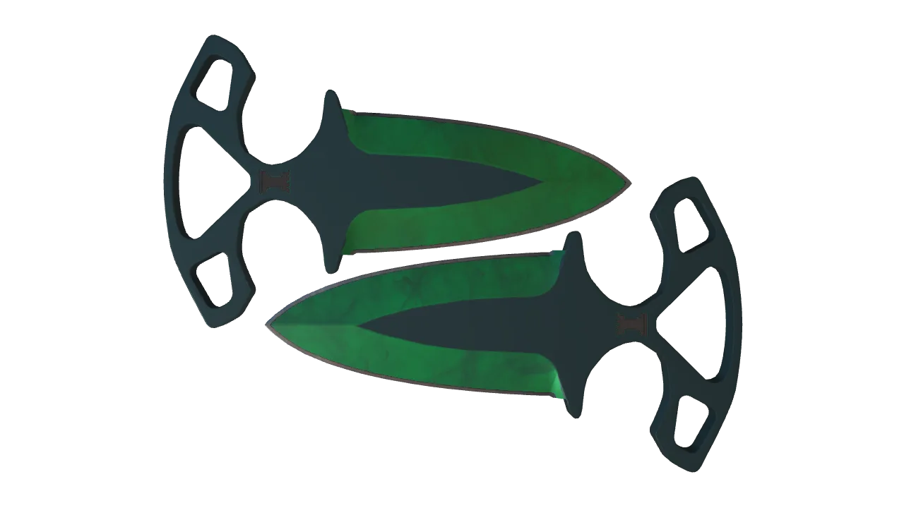 Shadow Daggers | Gamma Doppler (Emerald) seed #339, front