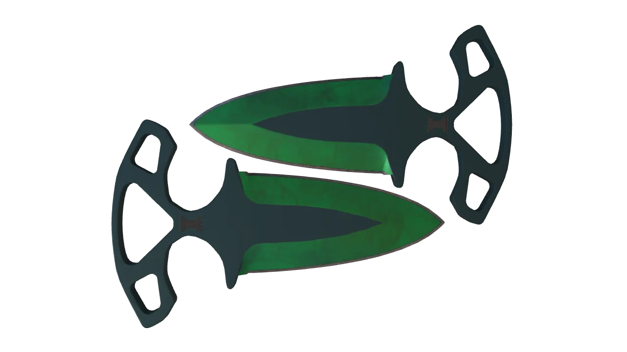 Shadow Daggers | Gamma Doppler (Emerald) seed #36, back
