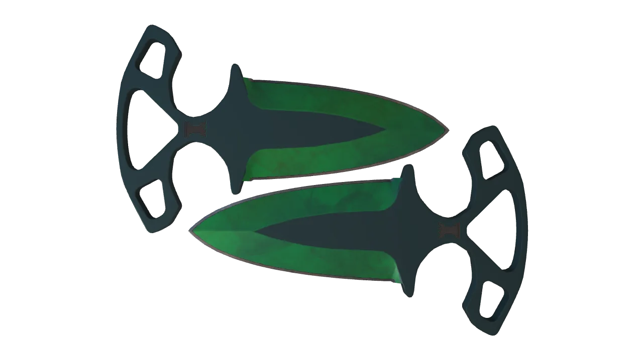 Shadow Daggers | Gamma Doppler (Emerald) seed #401, front