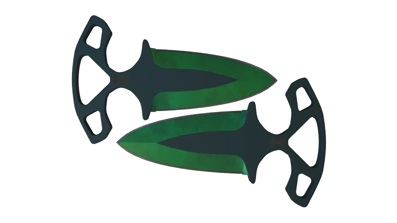 Shadow Daggers | Gamma Doppler (Emerald) seed #405, front