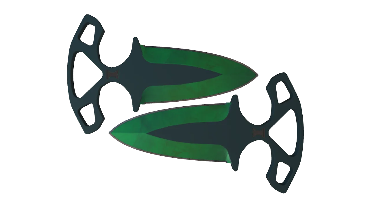 Shadow Daggers | Gamma Doppler (Emerald) seed #419, front