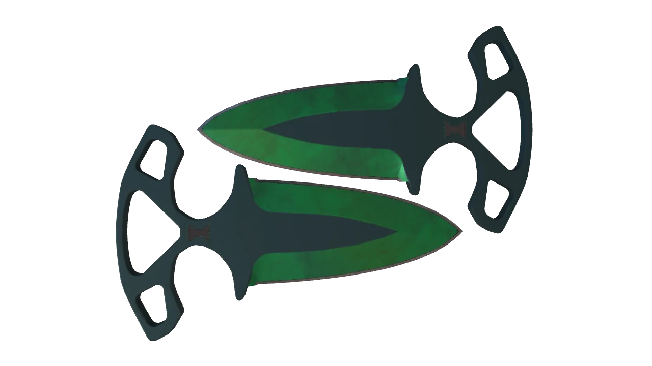 Shadow Daggers | Gamma Doppler (Emerald) seed #439, back