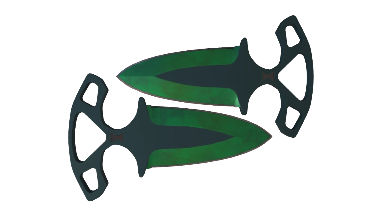 Shadow Daggers | Gamma Doppler (Emerald) seed #440, back