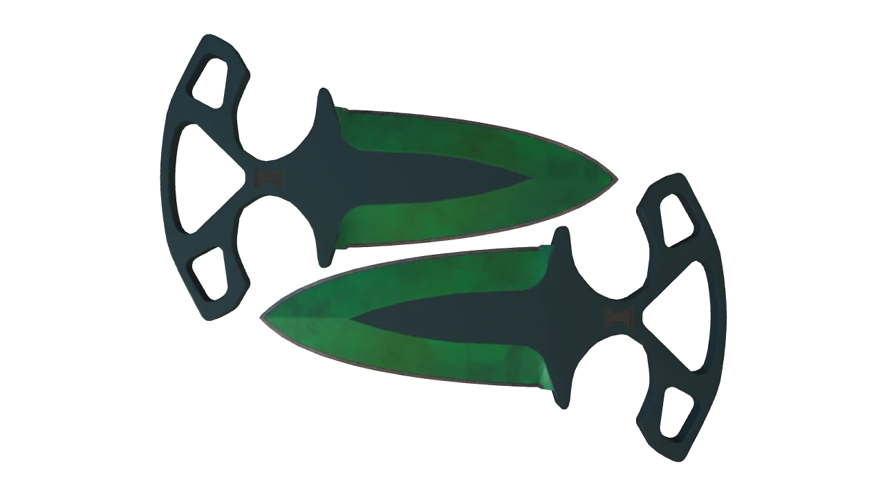 Shadow Daggers | Gamma Doppler (Emerald) seed #440, front