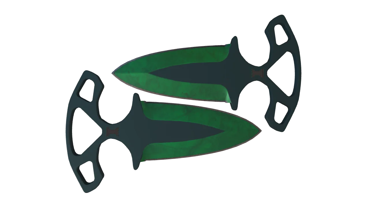 Shadow Daggers | Gamma Doppler (Emerald) seed #452, back