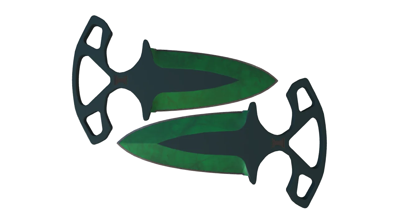 Shadow Daggers | Gamma Doppler (Emerald) seed #452, front
