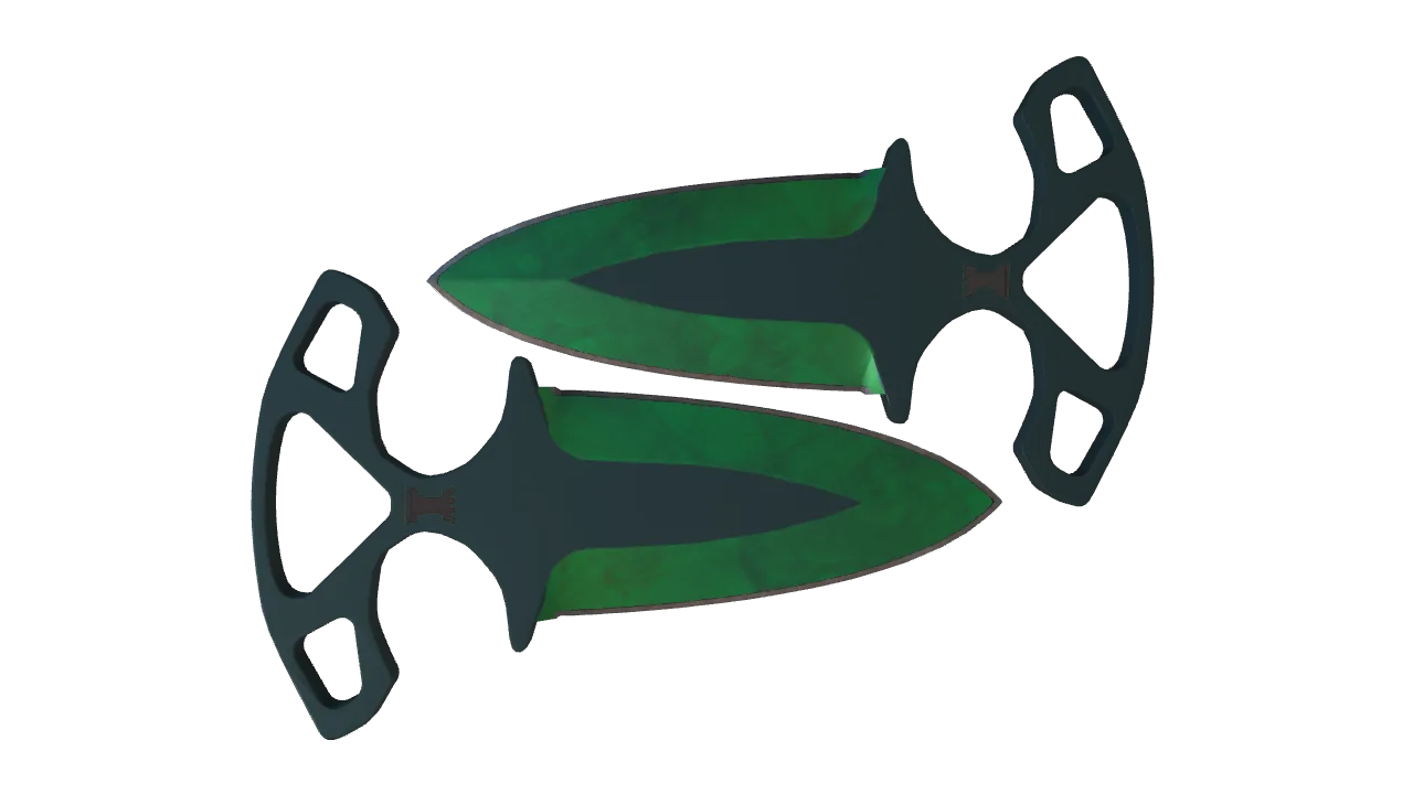 Shadow Daggers | Gamma Doppler (Emerald) seed #459, back