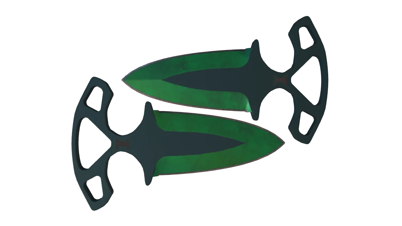 Shadow Daggers | Gamma Doppler (Emerald) seed #460, back