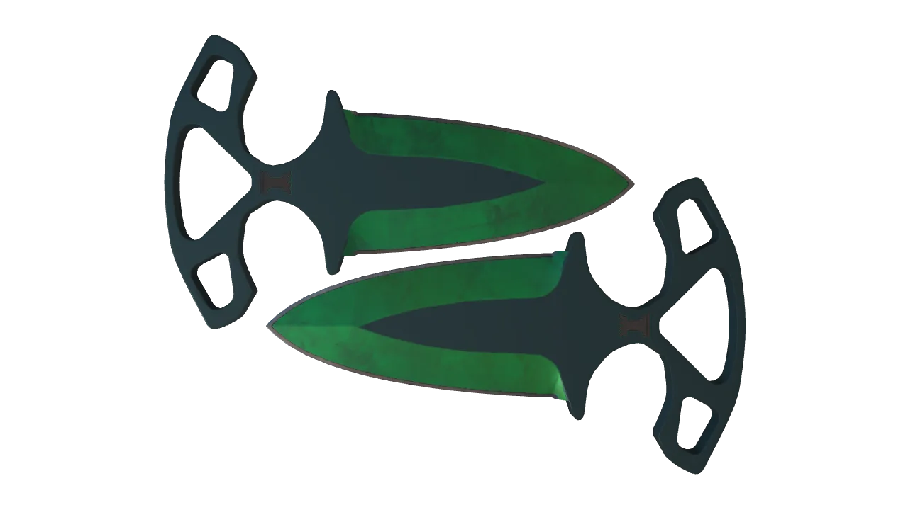 Shadow Daggers | Gamma Doppler (Emerald) seed #460, front