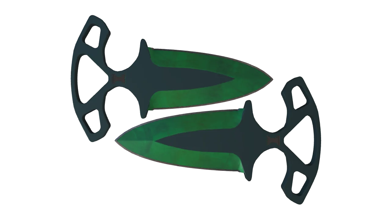 Shadow Daggers | Gamma Doppler (Emerald) seed #480, front