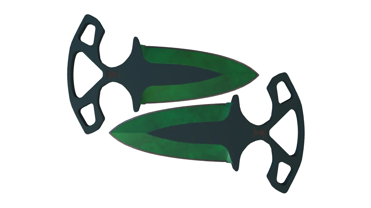 Shadow Daggers | Gamma Doppler (Emerald) seed #510, front