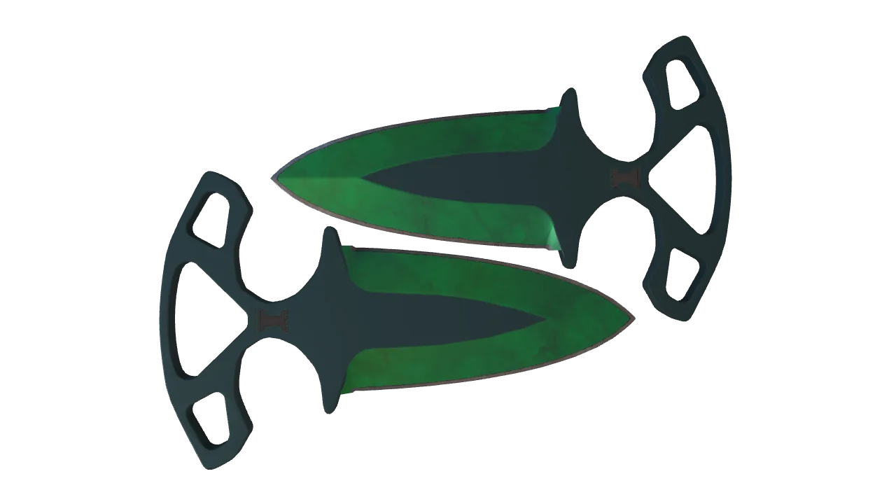 Shadow Daggers | Gamma Doppler (Emerald) seed #511, back