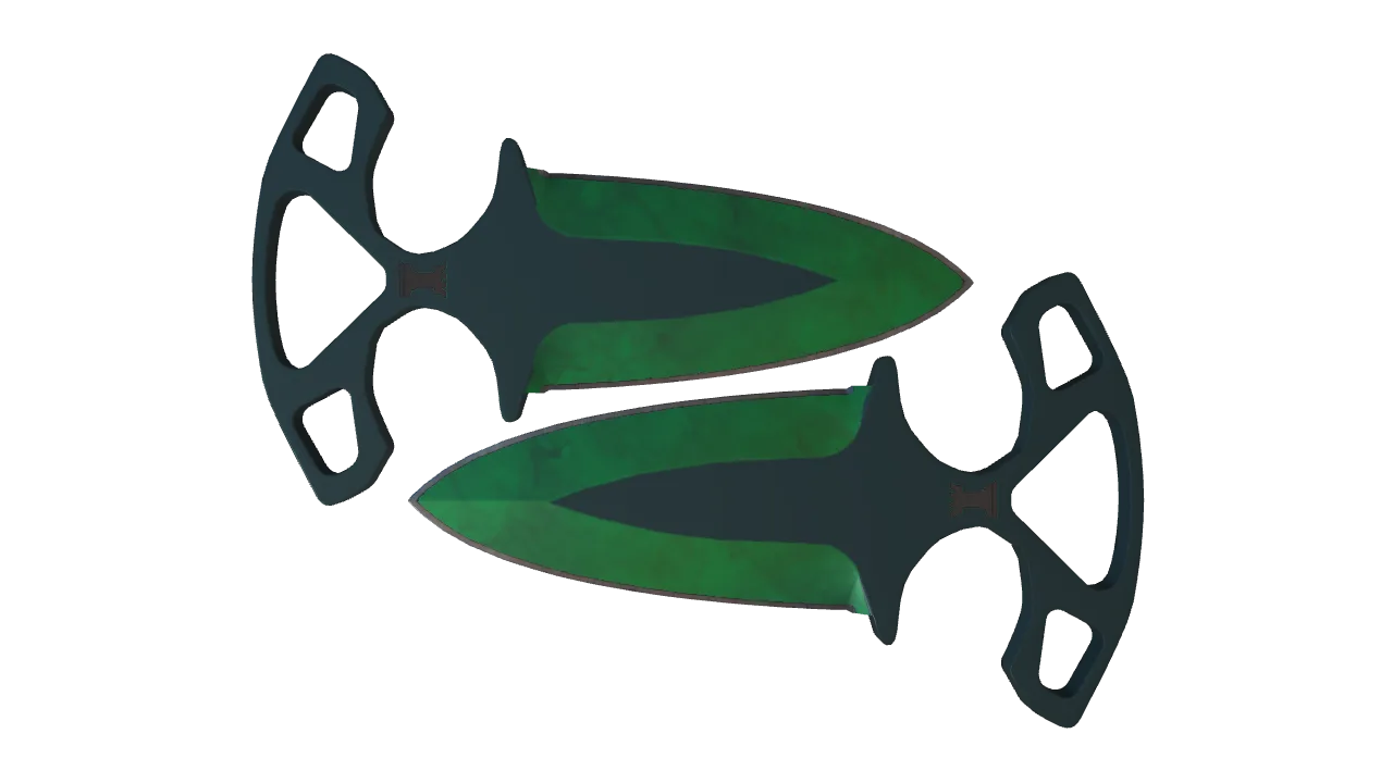 Shadow Daggers | Gamma Doppler (Emerald) seed #511, front