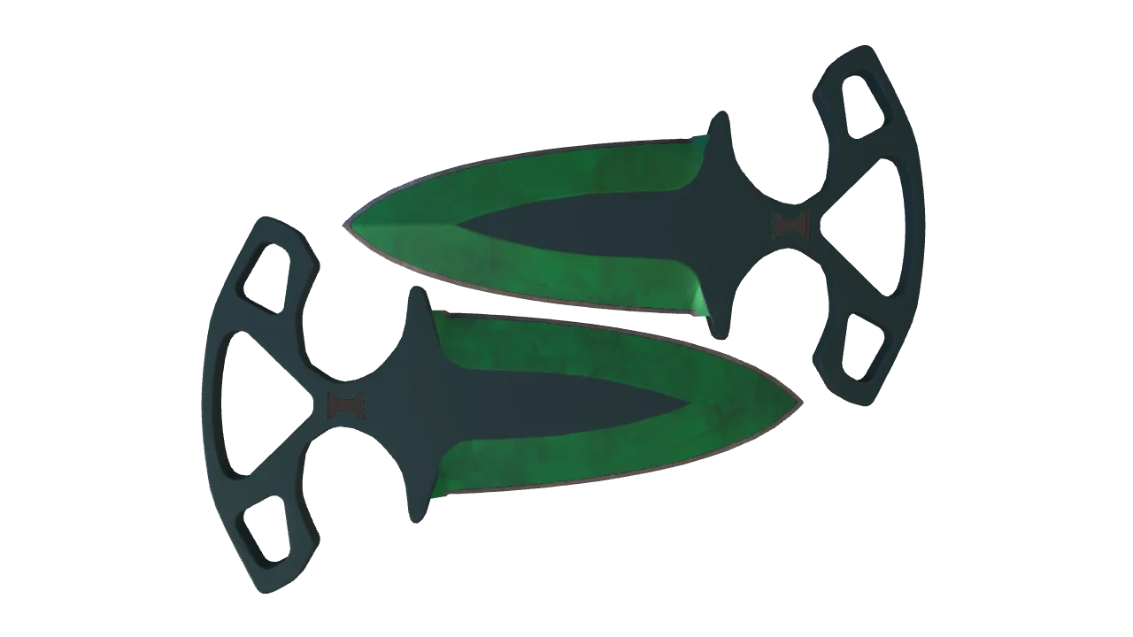 Shadow Daggers | Gamma Doppler (Emerald) seed #578, back