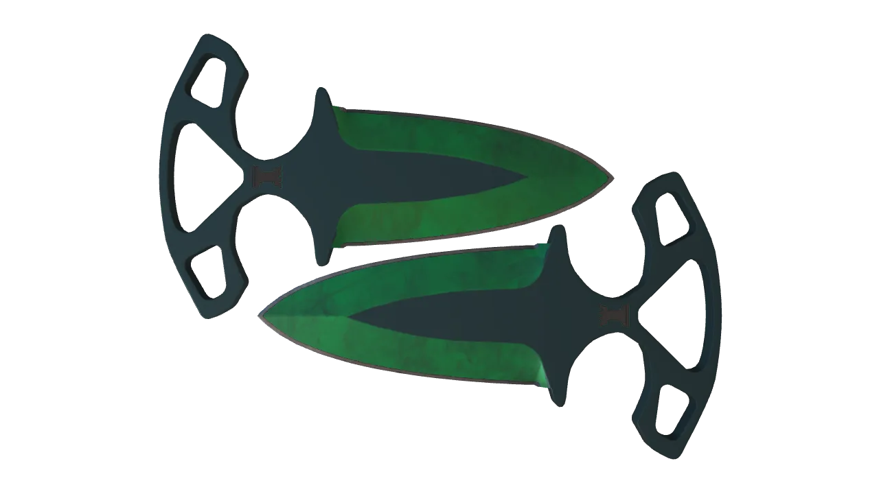 Shadow Daggers | Gamma Doppler (Emerald) seed #578, front