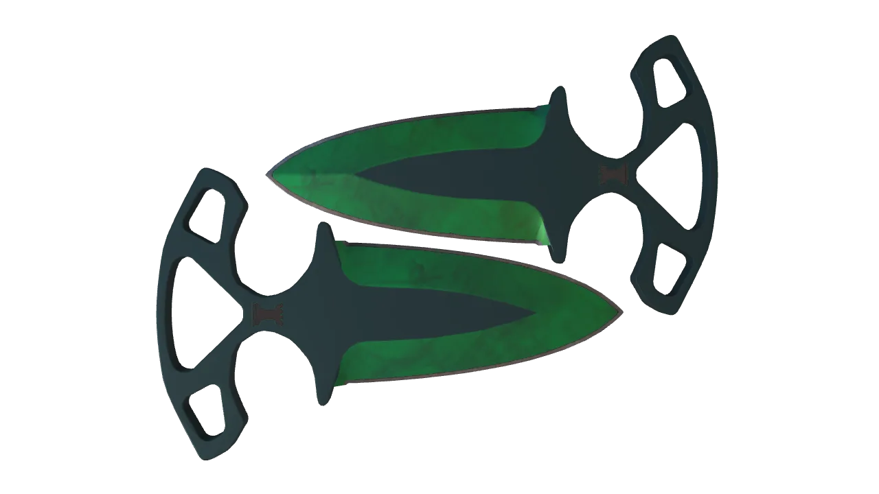 Shadow Daggers | Gamma Doppler (Emerald) seed #589, back