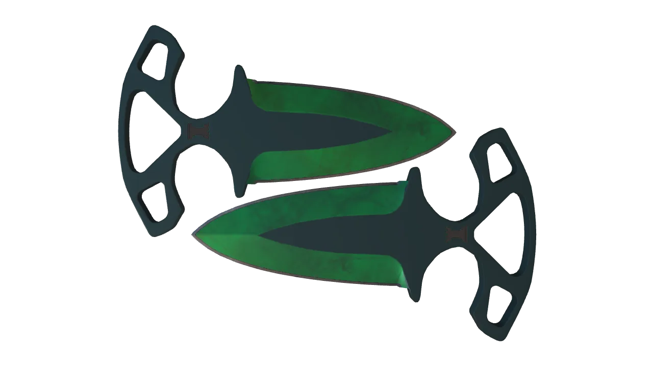 Shadow Daggers | Gamma Doppler (Emerald) seed #589, front