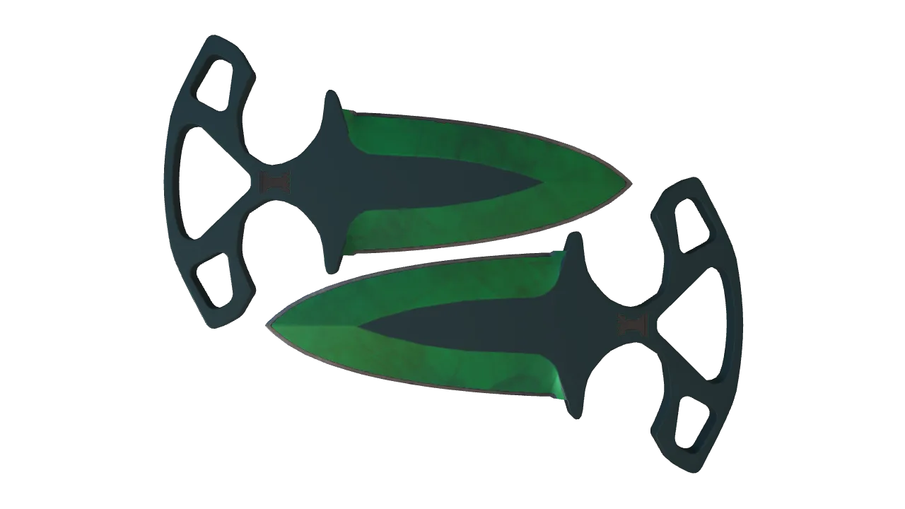 Shadow Daggers | Gamma Doppler (Emerald) seed #599, front