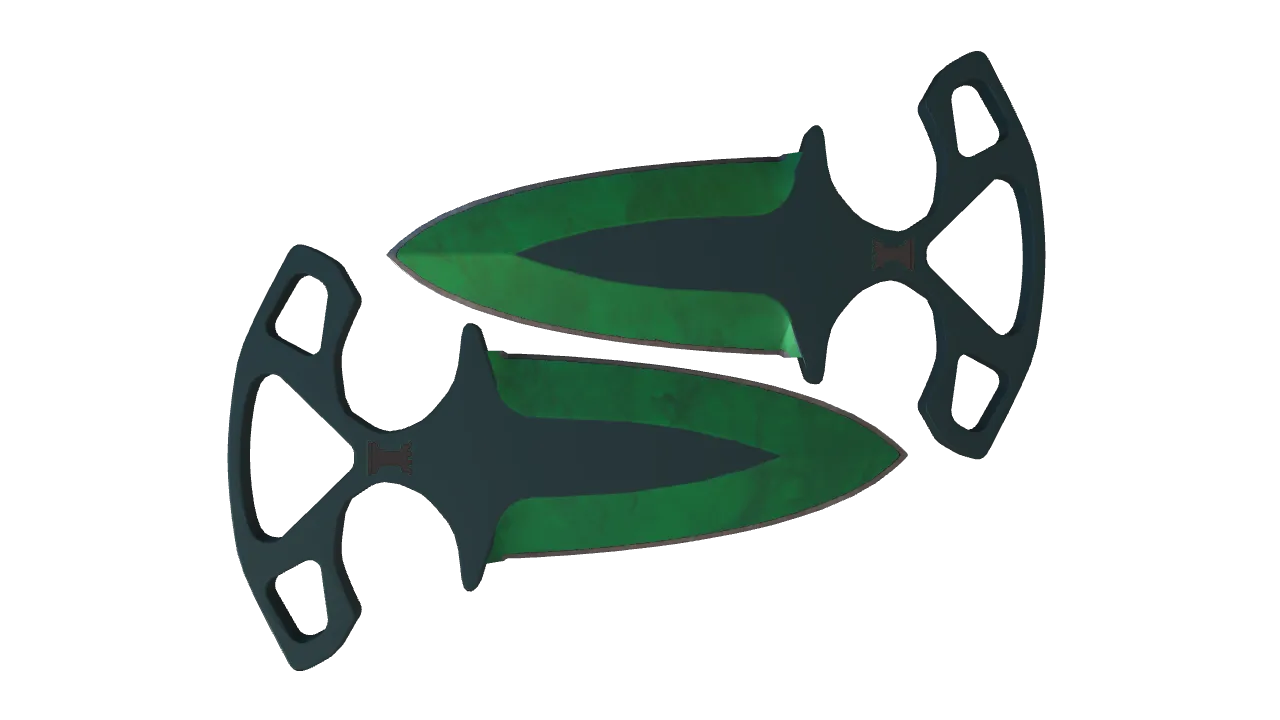 Shadow Daggers | Gamma Doppler (Emerald) seed #601, back