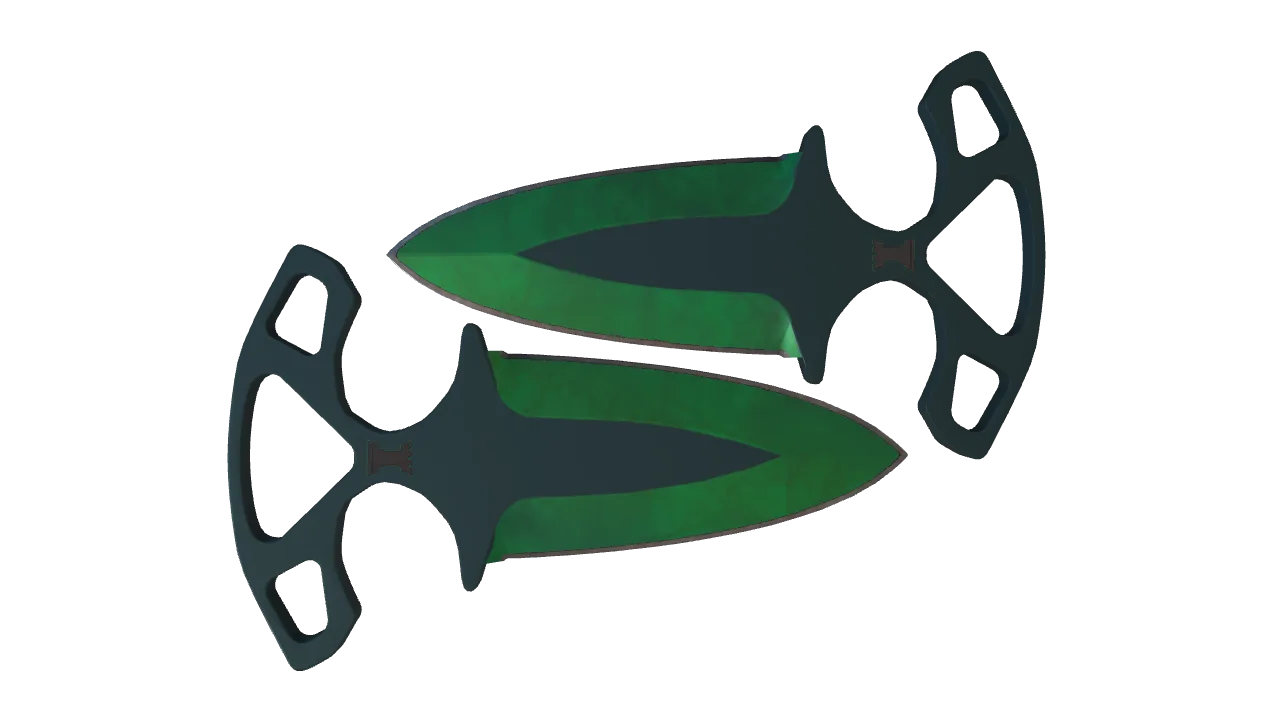 Shadow Daggers | Gamma Doppler (Emerald) seed #615, back