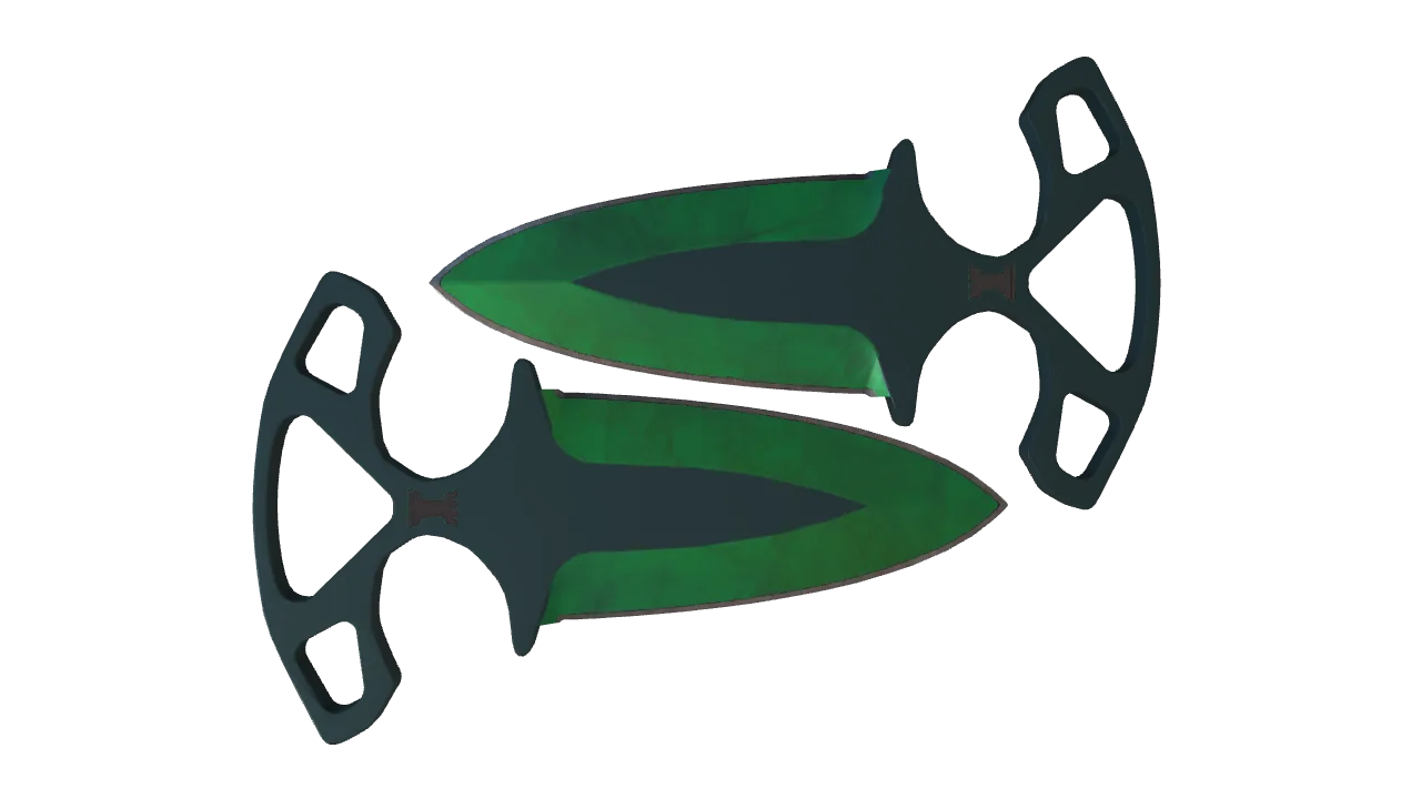 Shadow Daggers | Gamma Doppler (Emerald) seed #620, back