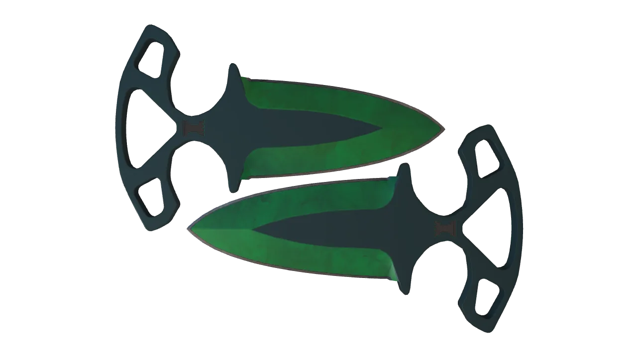Shadow Daggers | Gamma Doppler (Emerald) seed #621, front