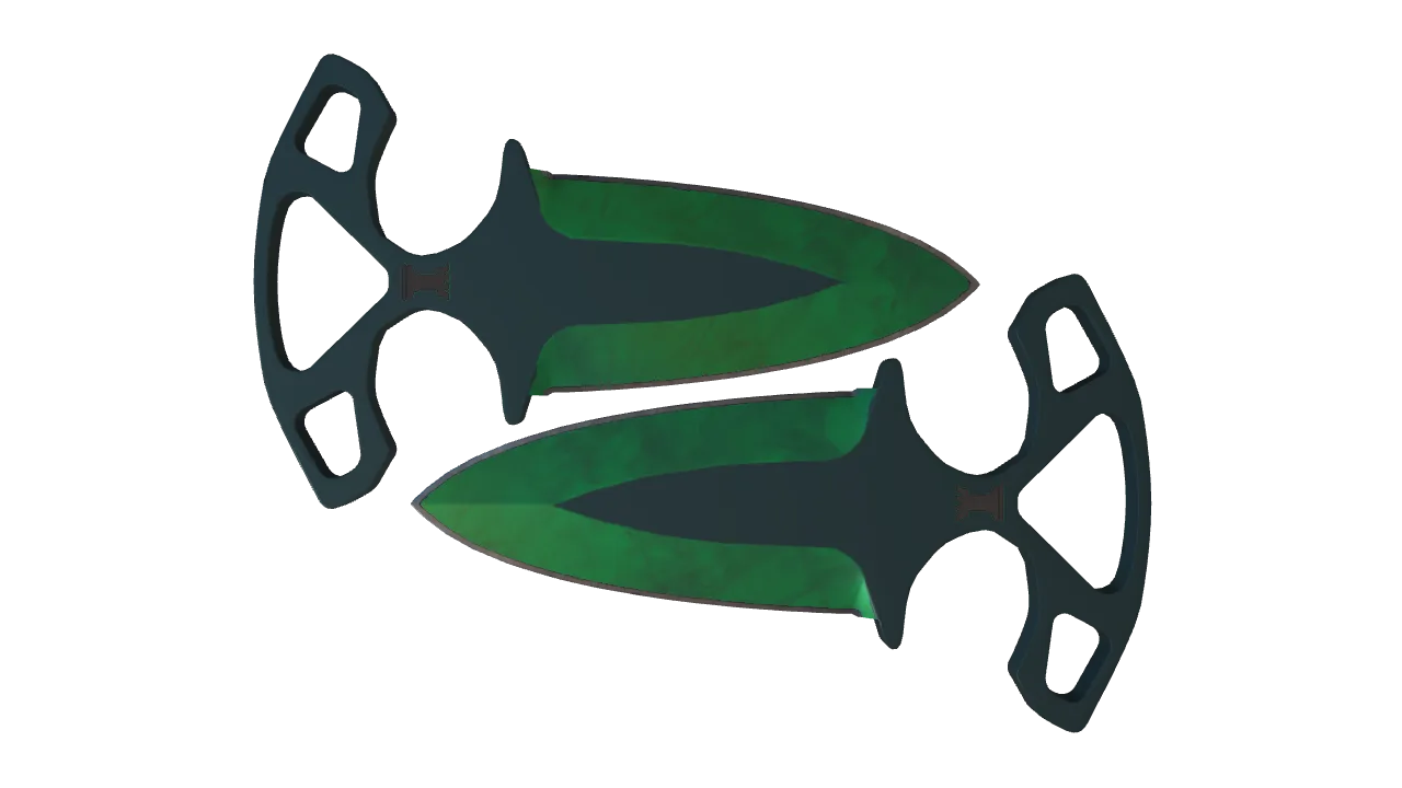 Shadow Daggers | Gamma Doppler (Emerald) seed #626, front