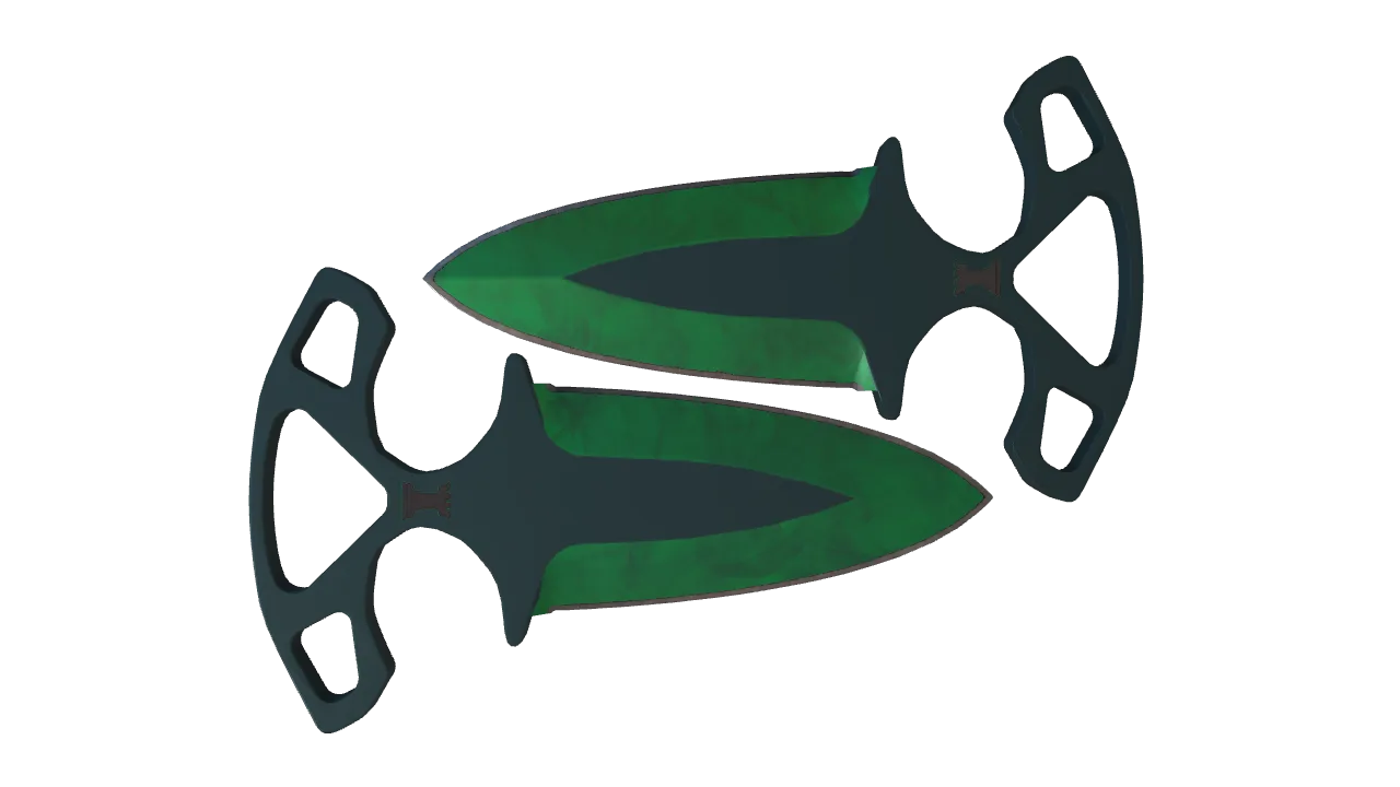 Shadow Daggers | Gamma Doppler (Emerald) seed #636, back