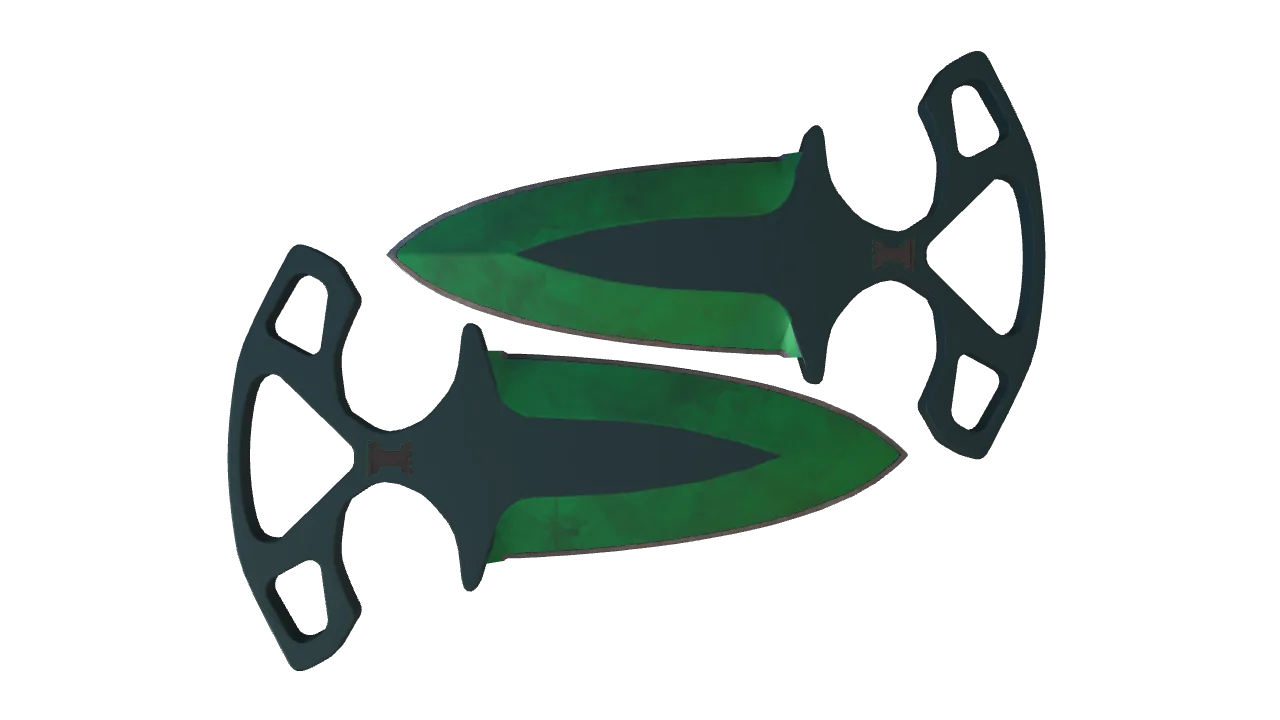 Shadow Daggers | Gamma Doppler (Emerald) seed #638, back