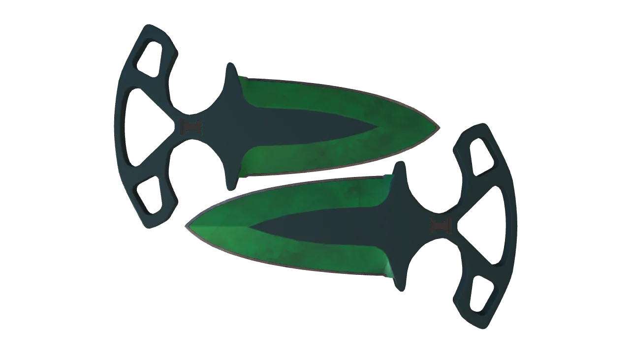 Shadow Daggers | Gamma Doppler (Emerald) seed #638, front