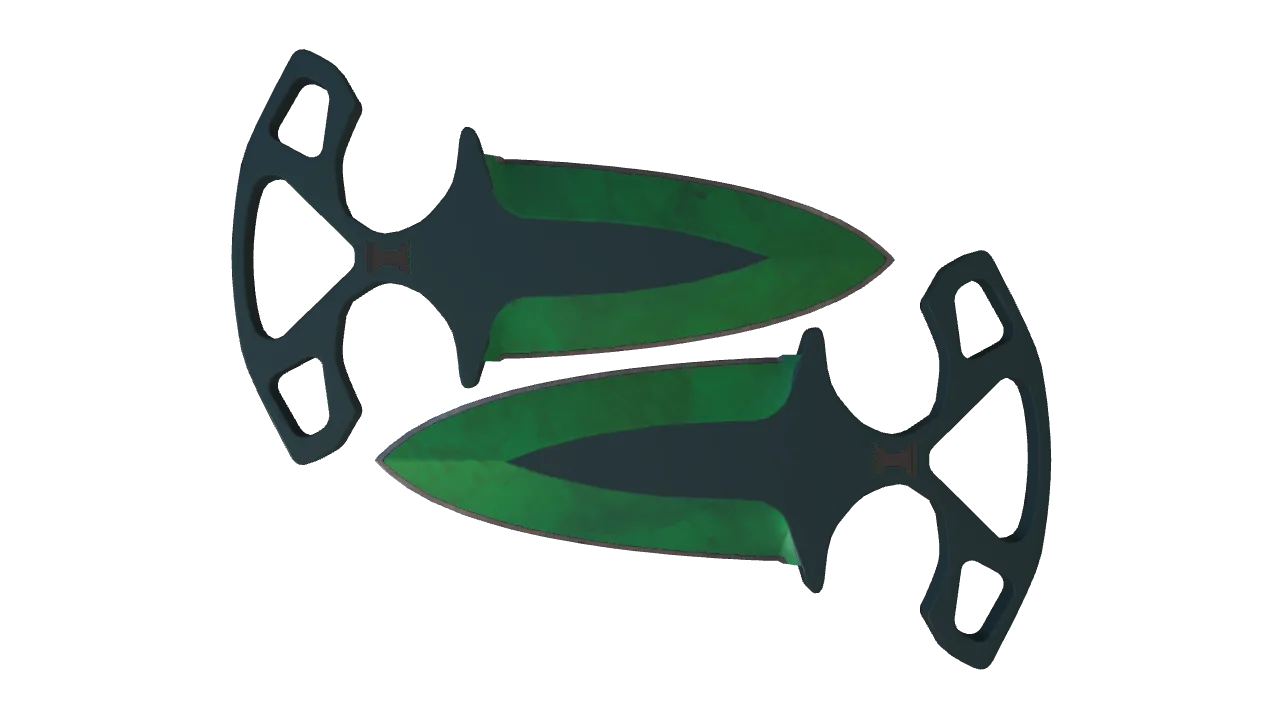 Shadow Daggers | Gamma Doppler (Emerald) seed #639, front