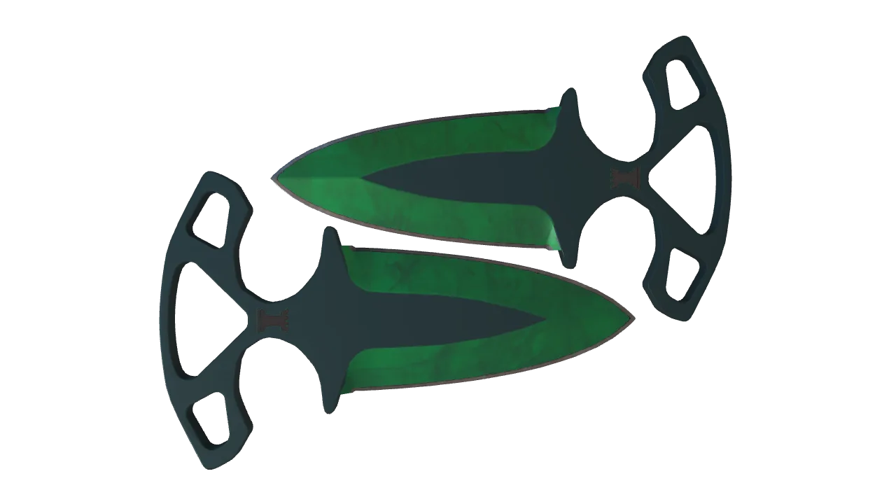 Shadow Daggers | Gamma Doppler (Emerald) seed #649, back