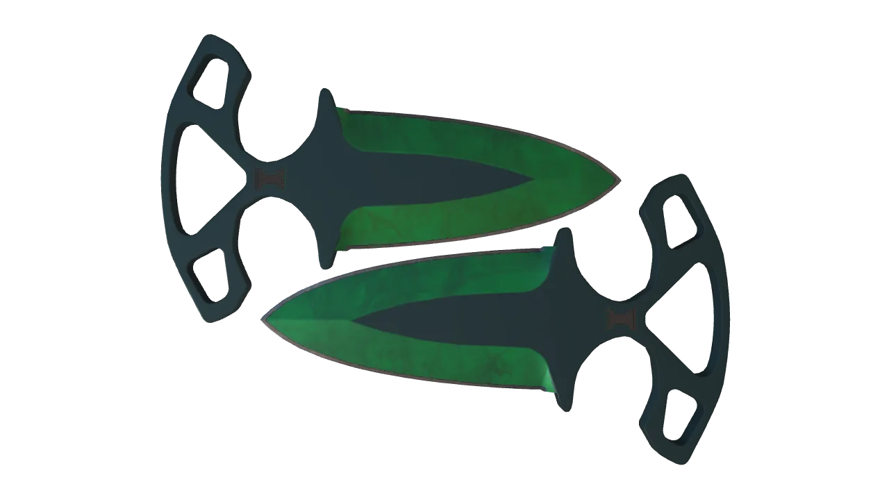 Shadow Daggers | Gamma Doppler (Emerald) seed #649, front