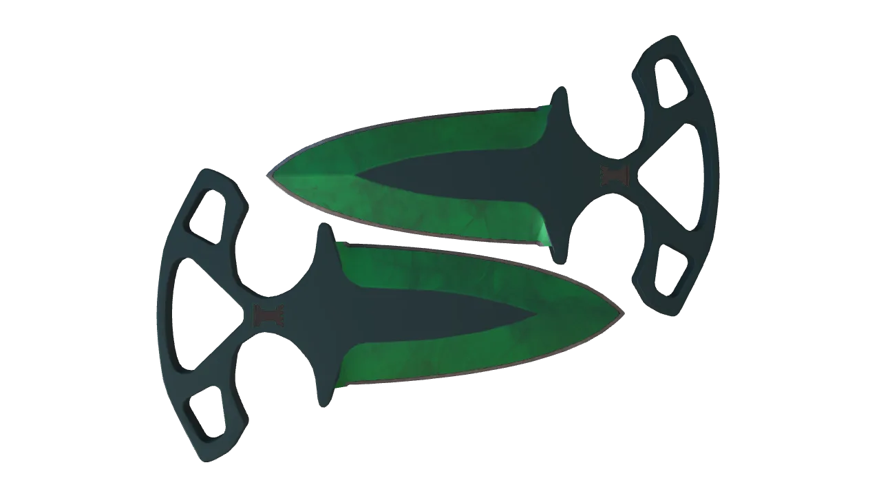 Shadow Daggers | Gamma Doppler (Emerald) seed #651, back