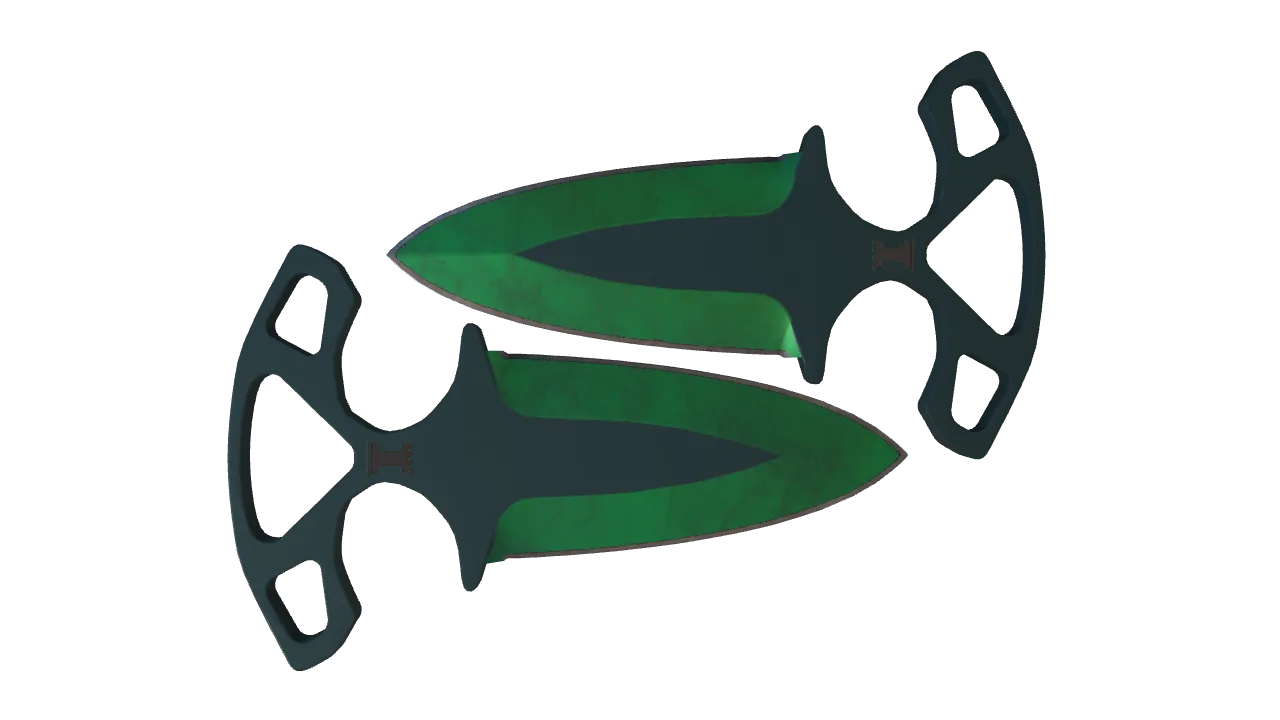 Shadow Daggers | Gamma Doppler (Emerald) seed #653, back