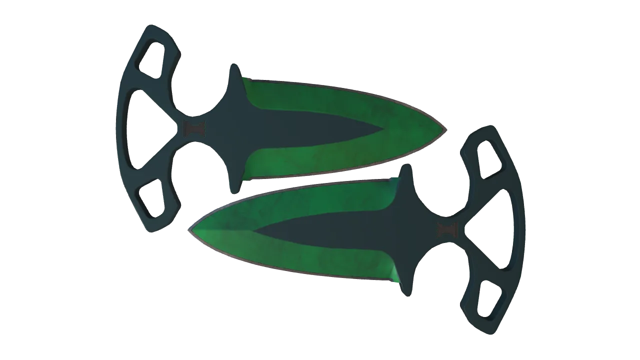 Shadow Daggers | Gamma Doppler (Emerald) seed #653, front