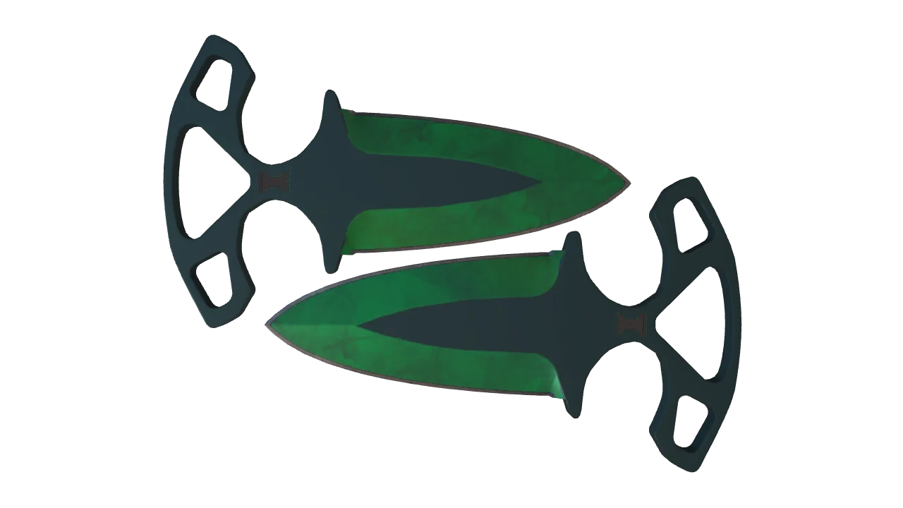 Shadow Daggers | Gamma Doppler (Emerald) seed #655, front