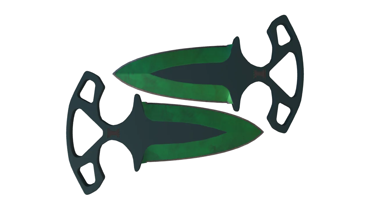 Shadow Daggers | Gamma Doppler (Emerald) seed #656, back